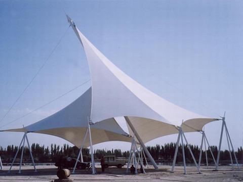 膜結構施工現(xiàn)場 